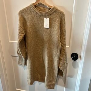 a new day Tan Crew Neck Oversized Sweater